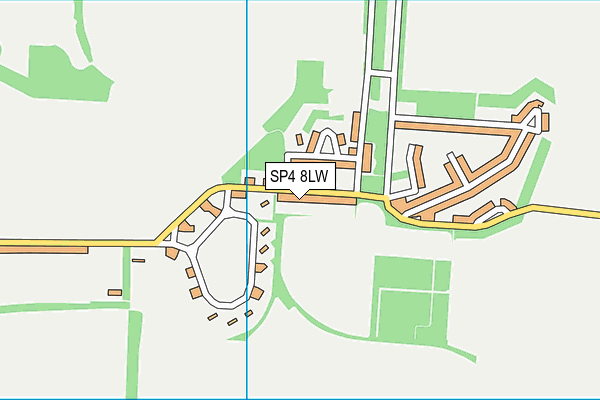 SP4 8LW map - OS VectorMap District (Ordnance Survey)