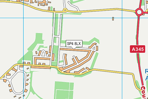 Larkhill Sports Ground map (SP4 8LX) - OS VectorMap District (Ordnance Survey)