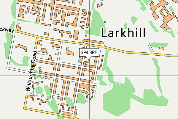 SP4 8PF map - OS VectorMap District (Ordnance Survey)