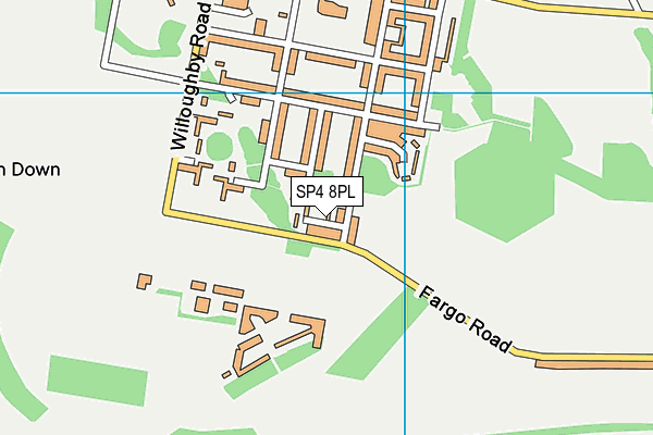 SP4 8PL map - OS VectorMap District (Ordnance Survey)