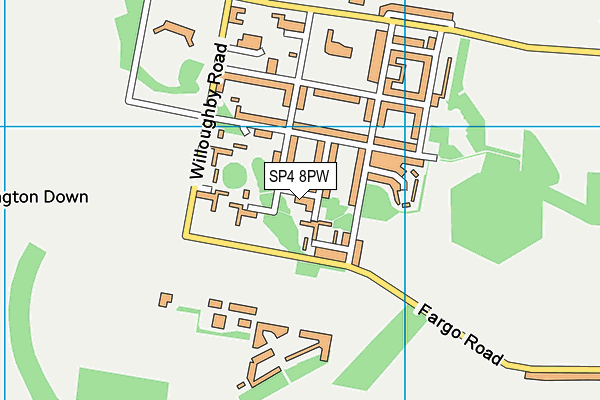 SP4 8PW map - OS VectorMap District (Ordnance Survey)
