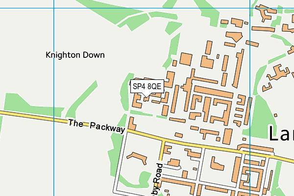 SP4 8QE map - OS VectorMap District (Ordnance Survey)