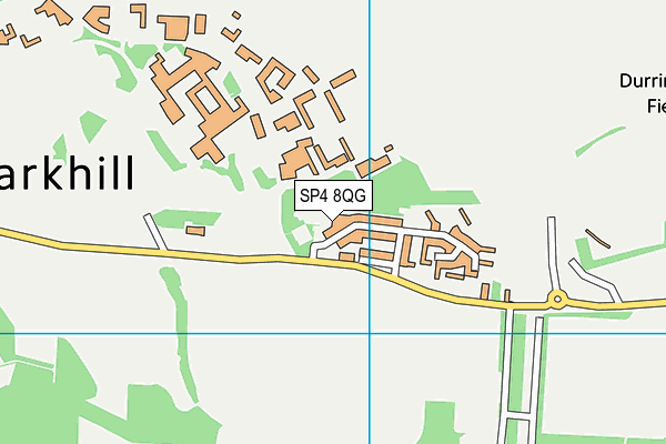 SP4 8QG map - OS VectorMap District (Ordnance Survey)