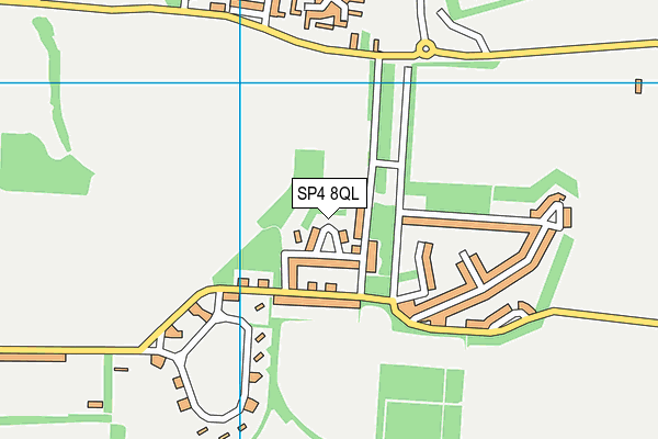 SP4 8QL map - OS VectorMap District (Ordnance Survey)