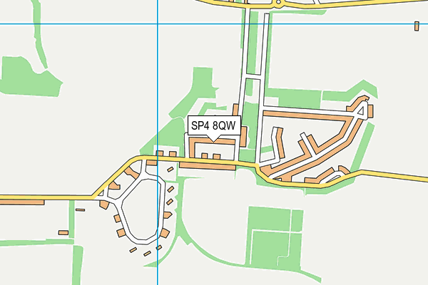 SP4 8QW map - OS VectorMap District (Ordnance Survey)