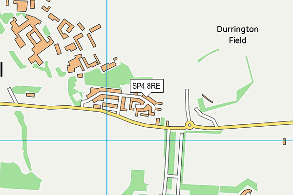 SP4 8RE map - OS VectorMap District (Ordnance Survey)