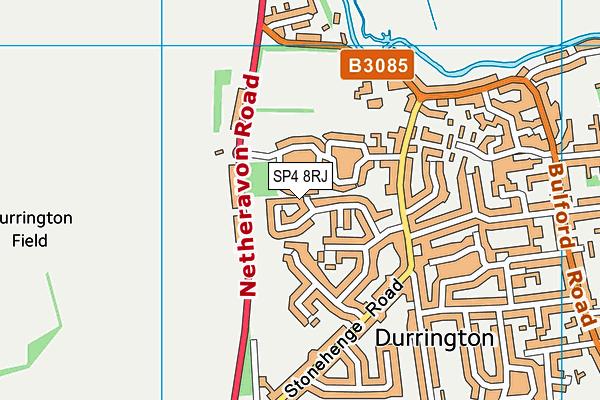 SP4 8RJ map - OS VectorMap District (Ordnance Survey)