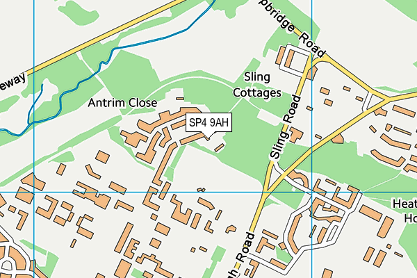 SP4 9AH map - OS VectorMap District (Ordnance Survey)