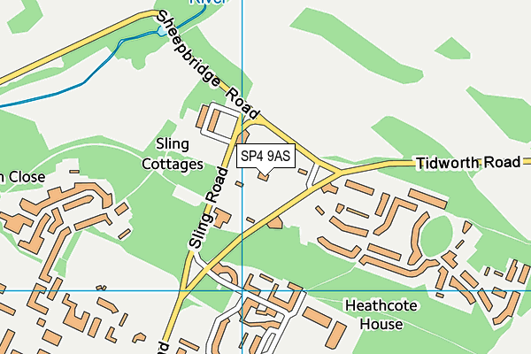 SP4 9AS map - OS VectorMap District (Ordnance Survey)