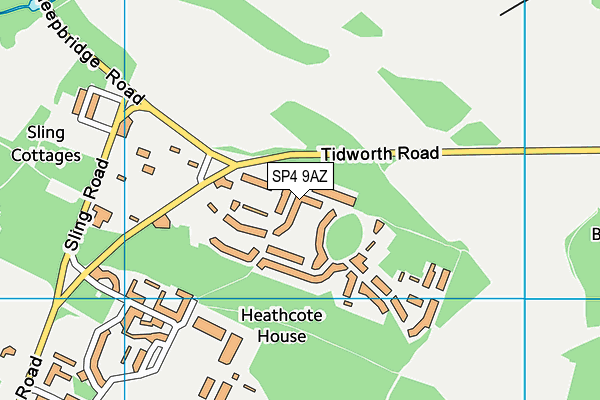 SP4 9AZ map - OS VectorMap District (Ordnance Survey)