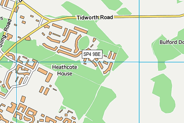 SP4 9BE map - OS VectorMap District (Ordnance Survey)