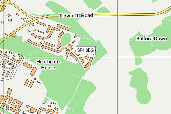 SP4 9BG map - OS VectorMap District (Ordnance Survey)