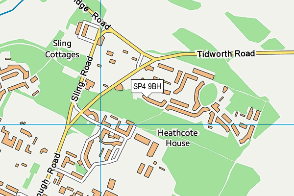 SP4 9BH map - OS VectorMap District (Ordnance Survey)
