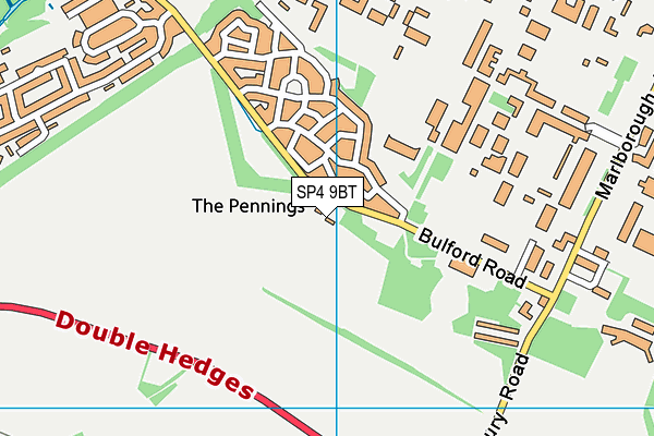 SP4 9BT map - OS VectorMap District (Ordnance Survey)