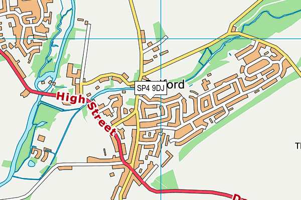 SP4 9DJ map - OS VectorMap District (Ordnance Survey)