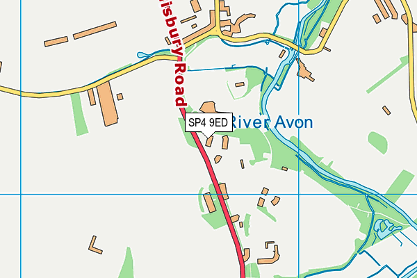 SP4 9ED map - OS VectorMap District (Ordnance Survey)