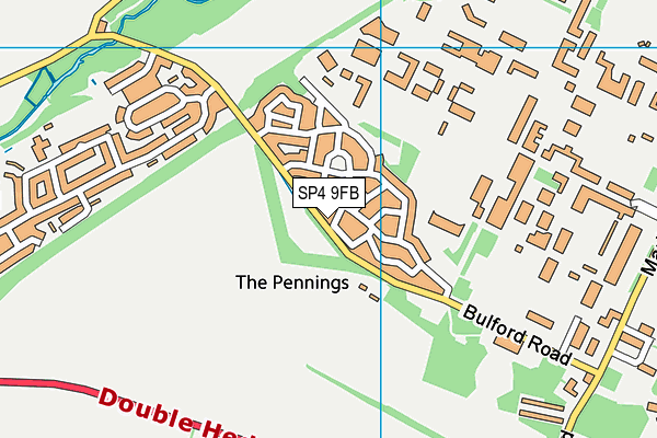 SP4 9FB map - OS VectorMap District (Ordnance Survey)