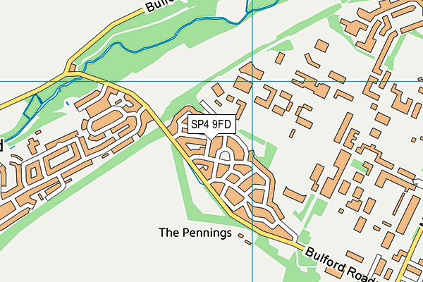 SP4 9FD map - OS VectorMap District (Ordnance Survey)