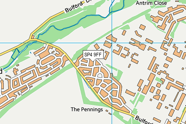 SP4 9FF map - OS VectorMap District (Ordnance Survey)