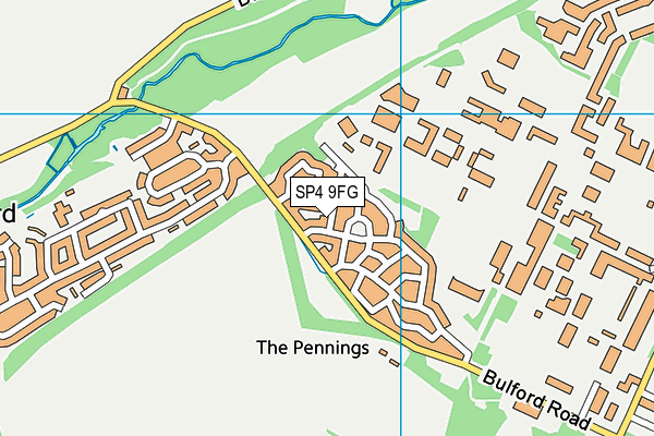 SP4 9FG map - OS VectorMap District (Ordnance Survey)