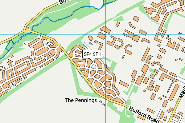 SP4 9FH map - OS VectorMap District (Ordnance Survey)