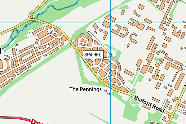 SP4 9FL map - OS VectorMap District (Ordnance Survey)