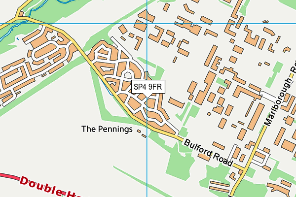 SP4 9FR map - OS VectorMap District (Ordnance Survey)