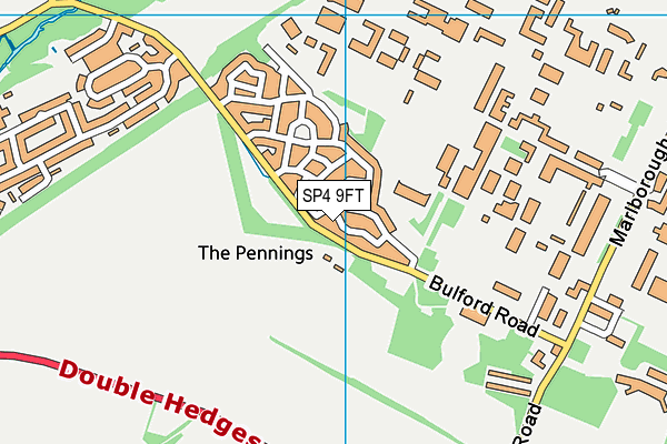 SP4 9FT map - OS VectorMap District (Ordnance Survey)