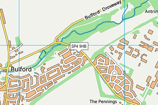 SP4 9HB map - OS VectorMap District (Ordnance Survey)