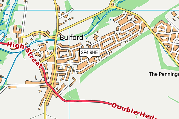 SP4 9HE map - OS VectorMap District (Ordnance Survey)