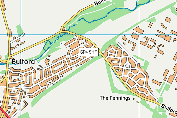 SP4 9HF map - OS VectorMap District (Ordnance Survey)