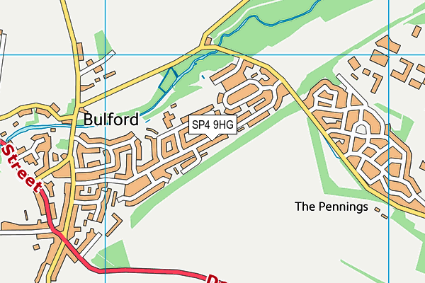 SP4 9HG map - OS VectorMap District (Ordnance Survey)