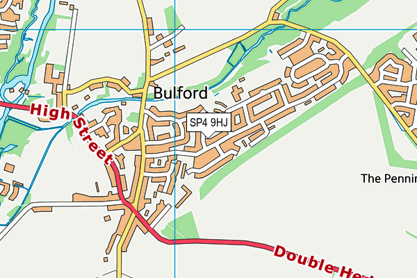 SP4 9HJ map - OS VectorMap District (Ordnance Survey)