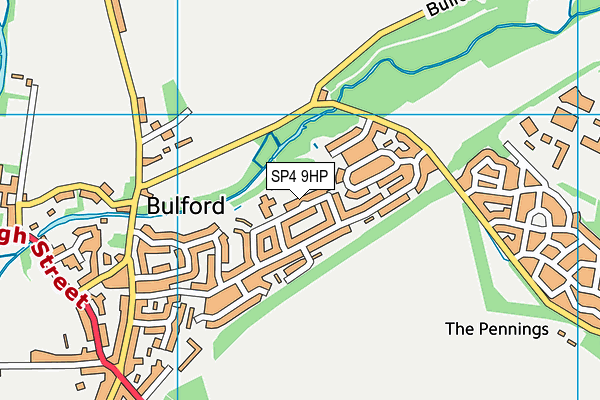 Bulford St Leonard's C of E (VA) Primary School map (SP4 9HP) - OS VectorMap District (Ordnance Survey)