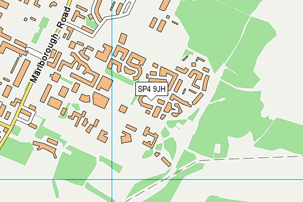 SP4 9JH map - OS VectorMap District (Ordnance Survey)