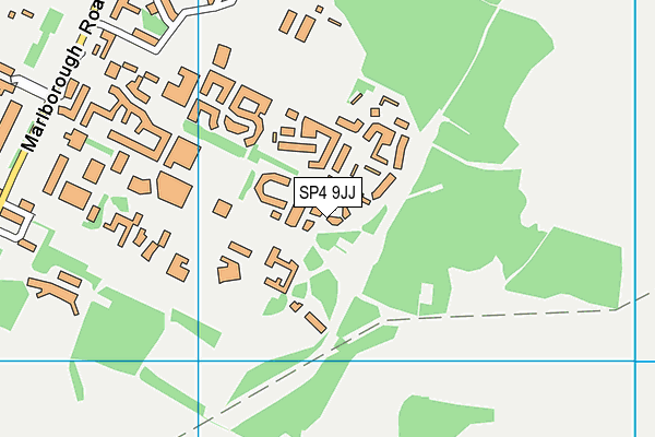 SP4 9JJ map - OS VectorMap District (Ordnance Survey)