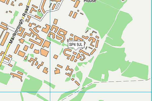 SP4 9JL map - OS VectorMap District (Ordnance Survey)