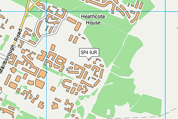 SP4 9JR map - OS VectorMap District (Ordnance Survey)