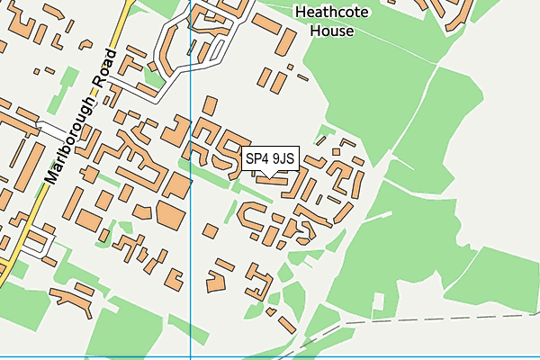 SP4 9JS map - OS VectorMap District (Ordnance Survey)