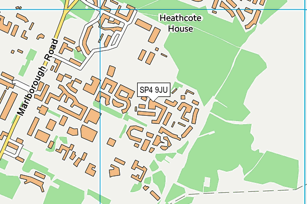 SP4 9JU map - OS VectorMap District (Ordnance Survey)