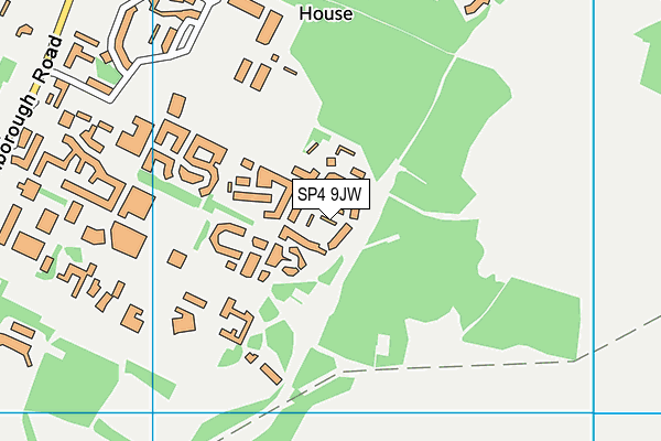 SP4 9JW map - OS VectorMap District (Ordnance Survey)