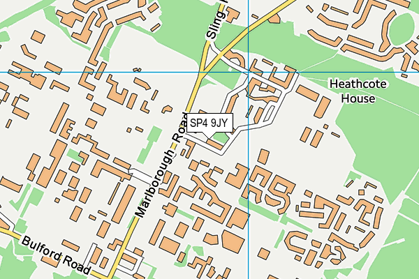 SP4 9JY map - OS VectorMap District (Ordnance Survey)