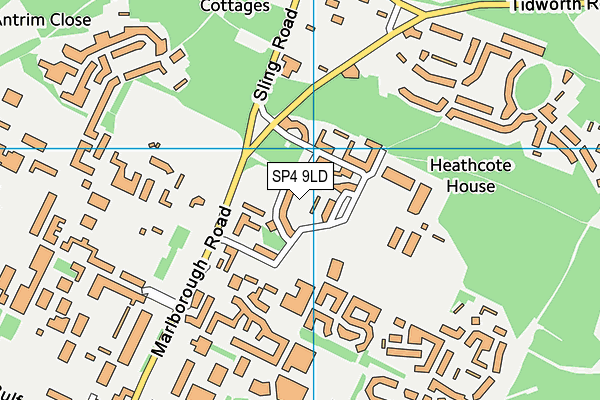 SP4 9LD map - OS VectorMap District (Ordnance Survey)