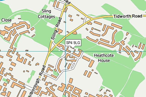 SP4 9LG map - OS VectorMap District (Ordnance Survey)