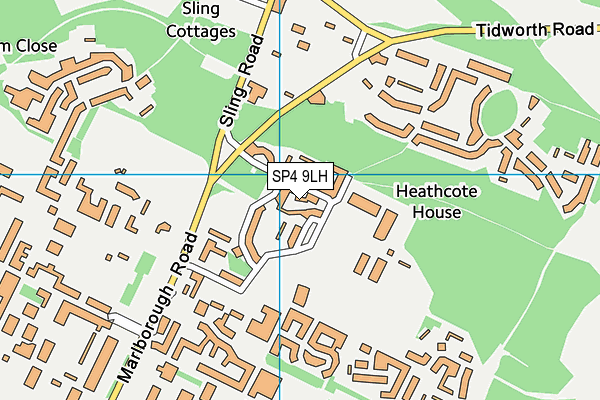 SP4 9LH map - OS VectorMap District (Ordnance Survey)
