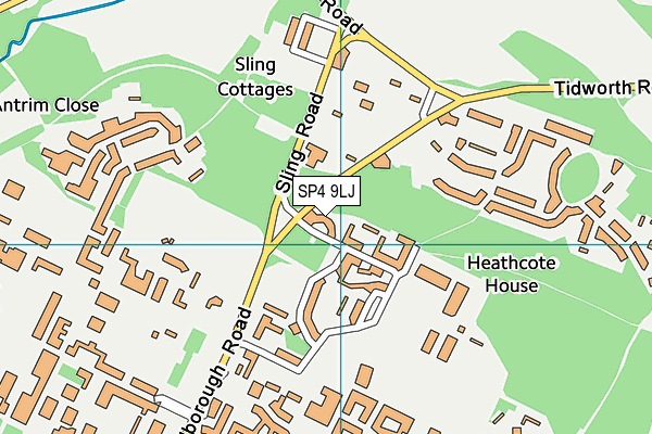SP4 9LJ map - OS VectorMap District (Ordnance Survey)