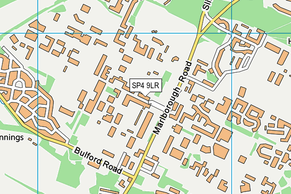 SP4 9LR map - OS VectorMap District (Ordnance Survey)