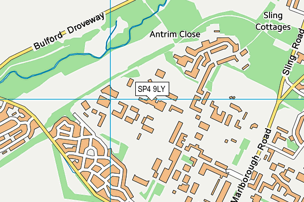 SP4 9LY map - OS VectorMap District (Ordnance Survey)