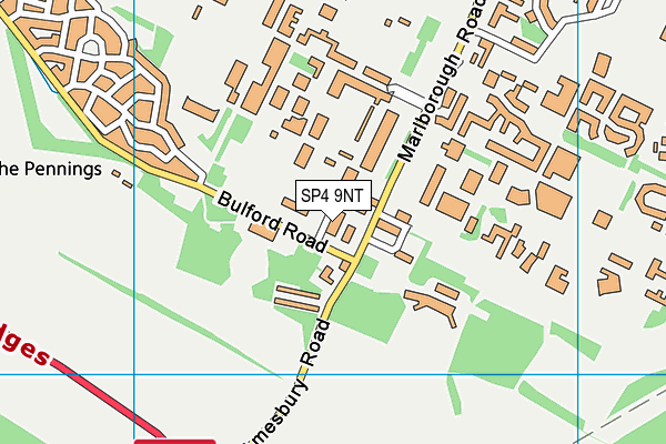 SP4 9NT map - OS VectorMap District (Ordnance Survey)