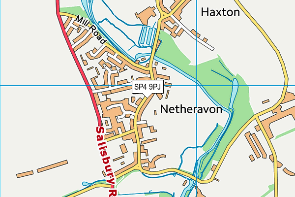 Netheravon All Saints CofE Primary School map (SP4 9PJ) - OS VectorMap District (Ordnance Survey)